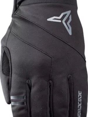 Nordcode Derbi winter motorcycle gloves softshell waterproof XL black like new