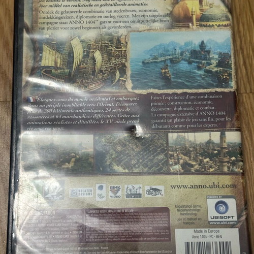 Anno 1404 PC game used, simulation and strategy genre