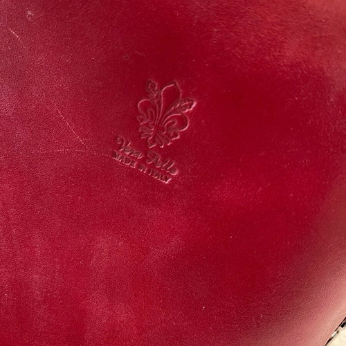 Vera Pelle red crossbody bag like new