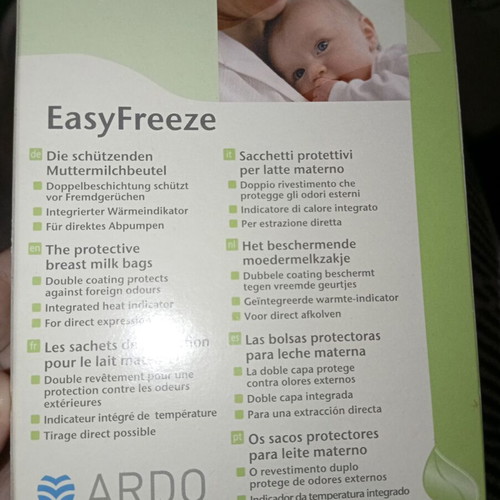 Breast Milk Storage Bags like new, pack of 20