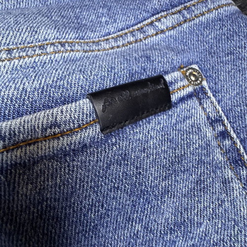 7 For All Mankind jeans used, blue denim, sizes M and L