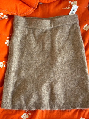 Wool skirt Zara like new, beige, size S