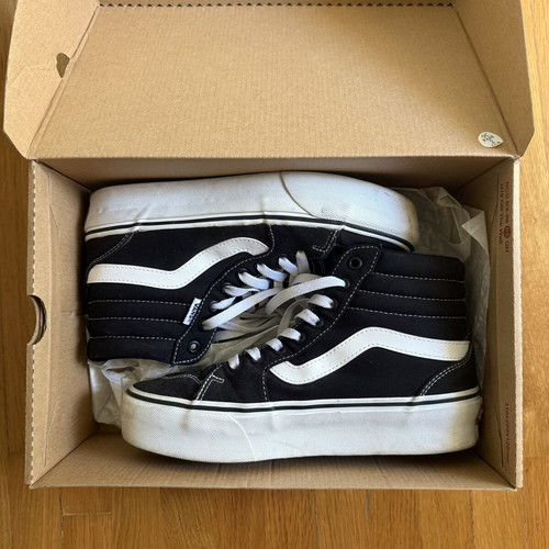 Vans Sk8 High Platform sneakers like new, black and white