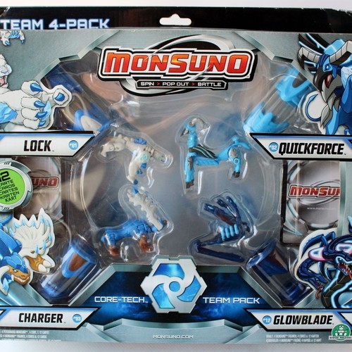 Monsuno Core-Tech Team 4 Pack figures new Jakks