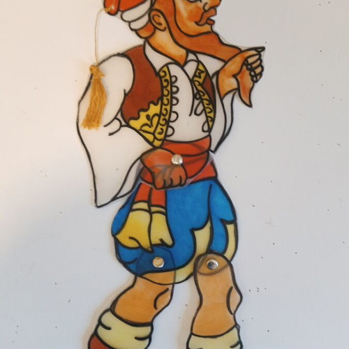 Hatzivatis shadow puppet used, semi-professional, 1.2 mm plastic