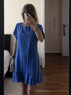 Attrattivo Blue Summer Dress 100% Lyocell Like New