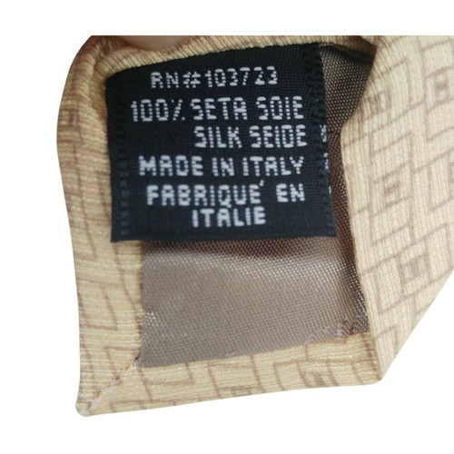 Armani Collezioni tie new gold color, 100% silk