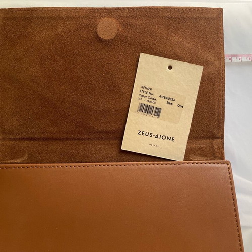 Zeus+Dione clutch bag new, brown
