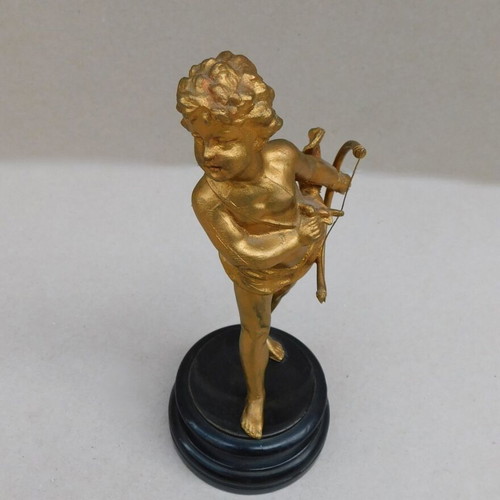 Metal Statue of Wingless Eros, like new, French origin, 130 years old