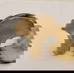  Σετ 2 μπρούτζινα άκρα "Νιαγάρα" για λεκάνη τουαλέτας δαπέδου, εποχής 1960
