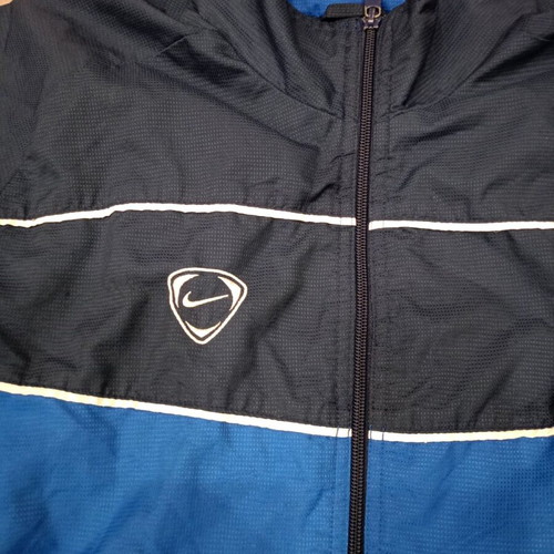 Retro Nike jacket navy and electric blue used