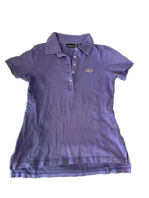 Napapijri Geographic Women's Polo Tshirt purple size small used
