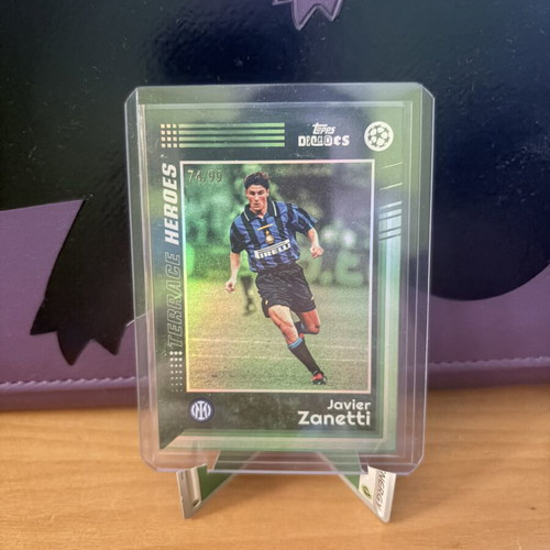 Javier Zanetti Terrace Heroes /99 Topps Decades card new