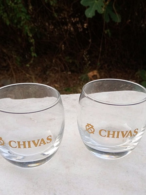 Chivas glasses used, set of 2