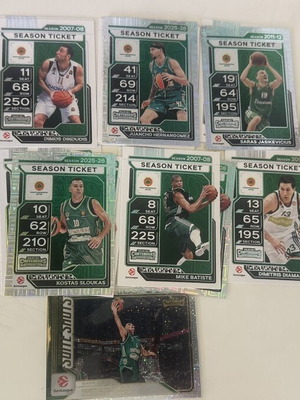 Panini EuroLeague Contenders Παναθηναϊκός πακέτο βασικών καρτών, 22 κάρτες