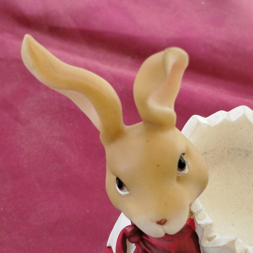 Egg holder bunny new, red Easter color