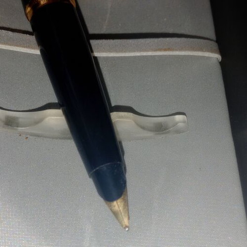 Parker 45 Flighter Fountain Pen like new, 14k gold nib, brushed steel