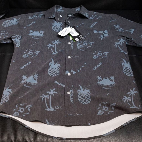 Emerson Grey Floral Short-Sleeve Shirt like new, size S