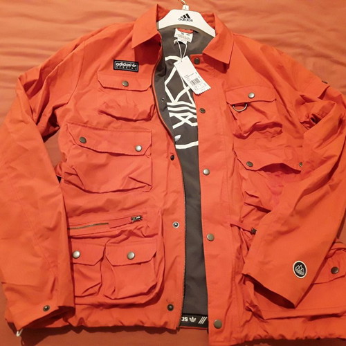 Adidas Spezial Wardour jacket new, size large, orange