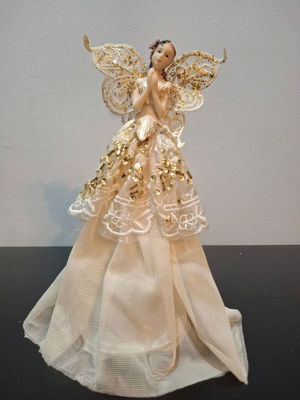 Decorative fairy like new, plastic, tulle, sequins