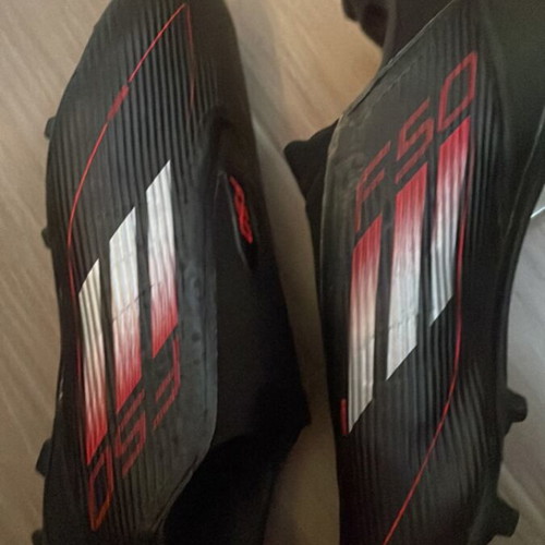 Adidas F50 Laceless football shoes size 46 like new, black