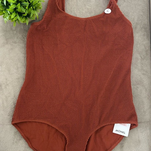 One-piece swimsuit new, size XL, brown