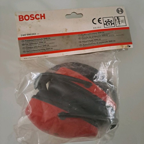 Bosch ear defenders SNR 24 new, fold flat padded adjustable