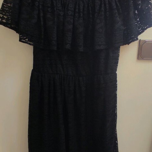 Short lace dress like new, black, size XS