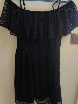 Short lace dress like new, black, size XS