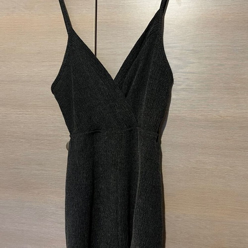 Sleeveless dress like new, dark gray, size S