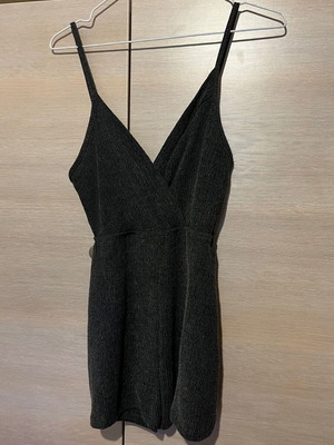 Sleeveless dress like new, dark gray, size S