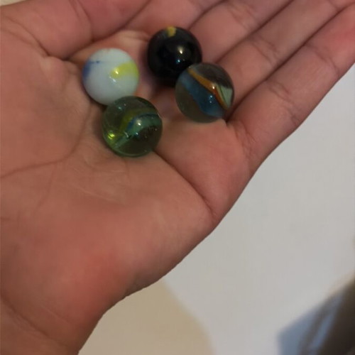 Colorful toy marbles