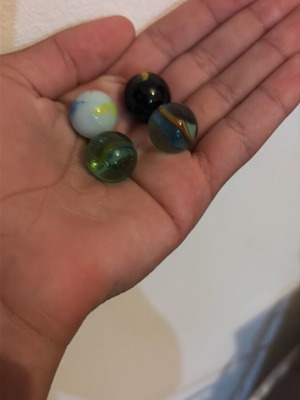 Colorful toy marbles