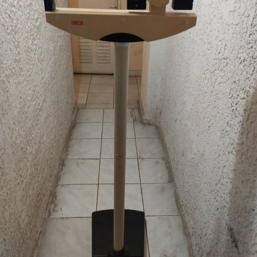 Seca Professional Body Composition Scale like new with height measure and wheels