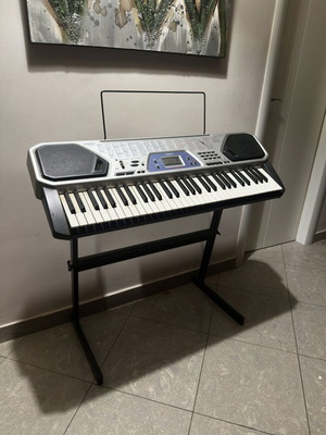 Casio CTK-481 keyboard used, 61 full-size keys, beginner friendly