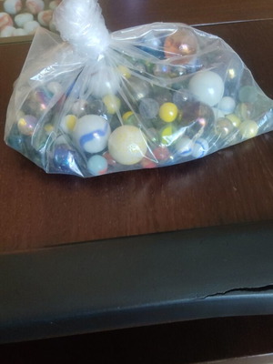 Glass marbles used, old collectible yalennia toys