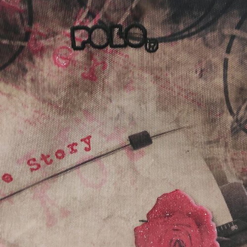 Polo Love Story School Backpack used, retro romantic design
