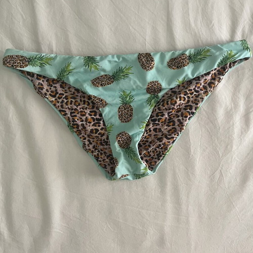 Calzedonia kids' bikini 13-14 years turquoise with pineapples