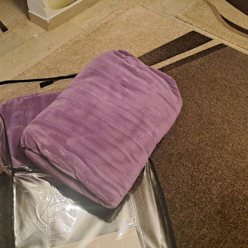 Spanish-style blanket like new, purple 1.60×2.30