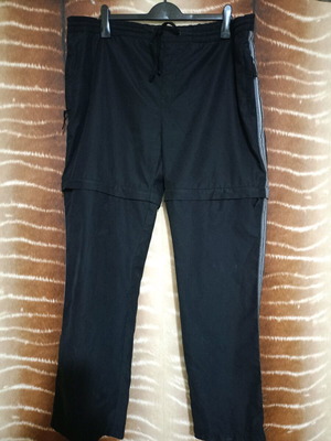 Flagship men's tracksuit pants with shorts, size 52-54, like new, black