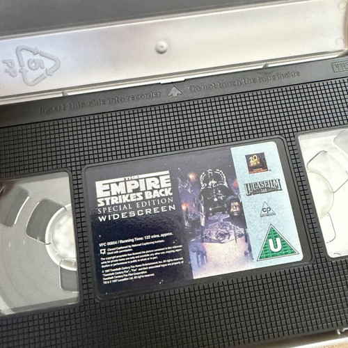 Star Wars The Empire Strikes Back Widescreen PAL VHS like new