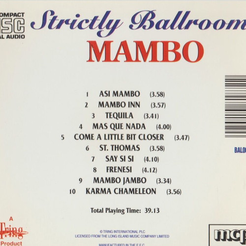 Francisco Montaro Ensemble Strictly Ballroom Mambo like new