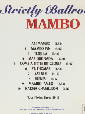 Francisco Montaro Ensemble Strictly Ballroom Mambo like new