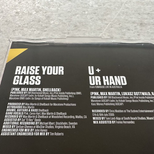 Pink Raise Your Glass CD single, pop