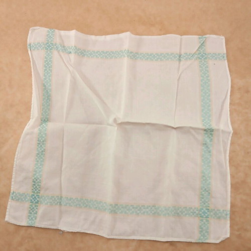 Cotton vintage petou scarf like new with blue decorative design