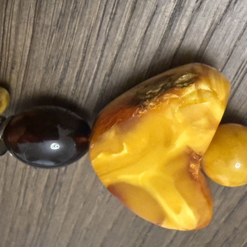 Baltic Amber Necklace used, honey butterscotch and cognac colors