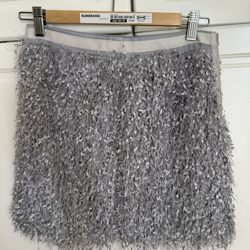 Zini Boutique textured mini skirt EU 38 like new, grey