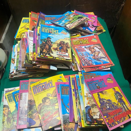 Mikros Ippotis comics used, 143 issues in Greek