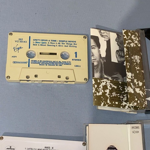 INXS and Simple Minds cassettes like new, rock