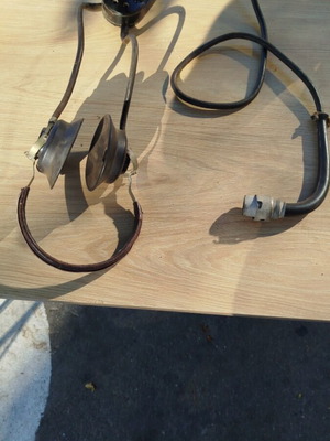 World War II pilot headphones used, Russian